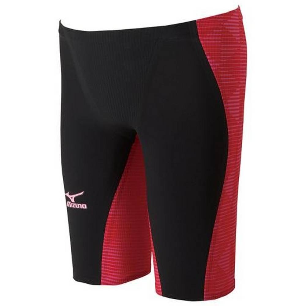 Roupa De Banho Mizuno GX-Sonic III MR Jammer - Homem - Pretas/Vermelhas - GCRVD8270